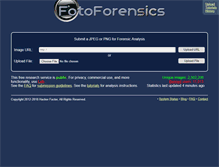 Tablet Screenshot of fotoforensic.com
